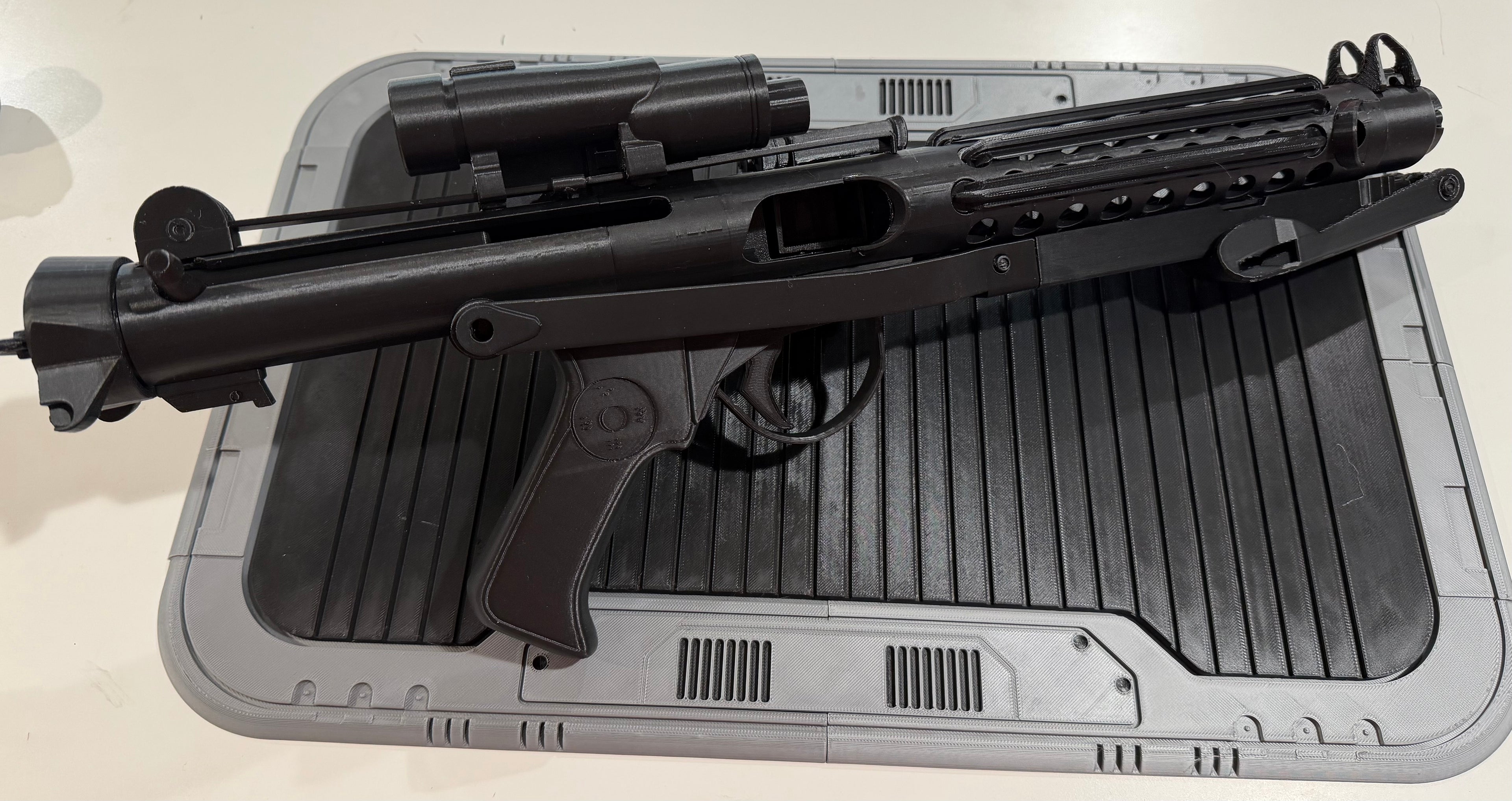 E-11 Blaster Rife | 3D Printed Movie Prop-Non-Functional