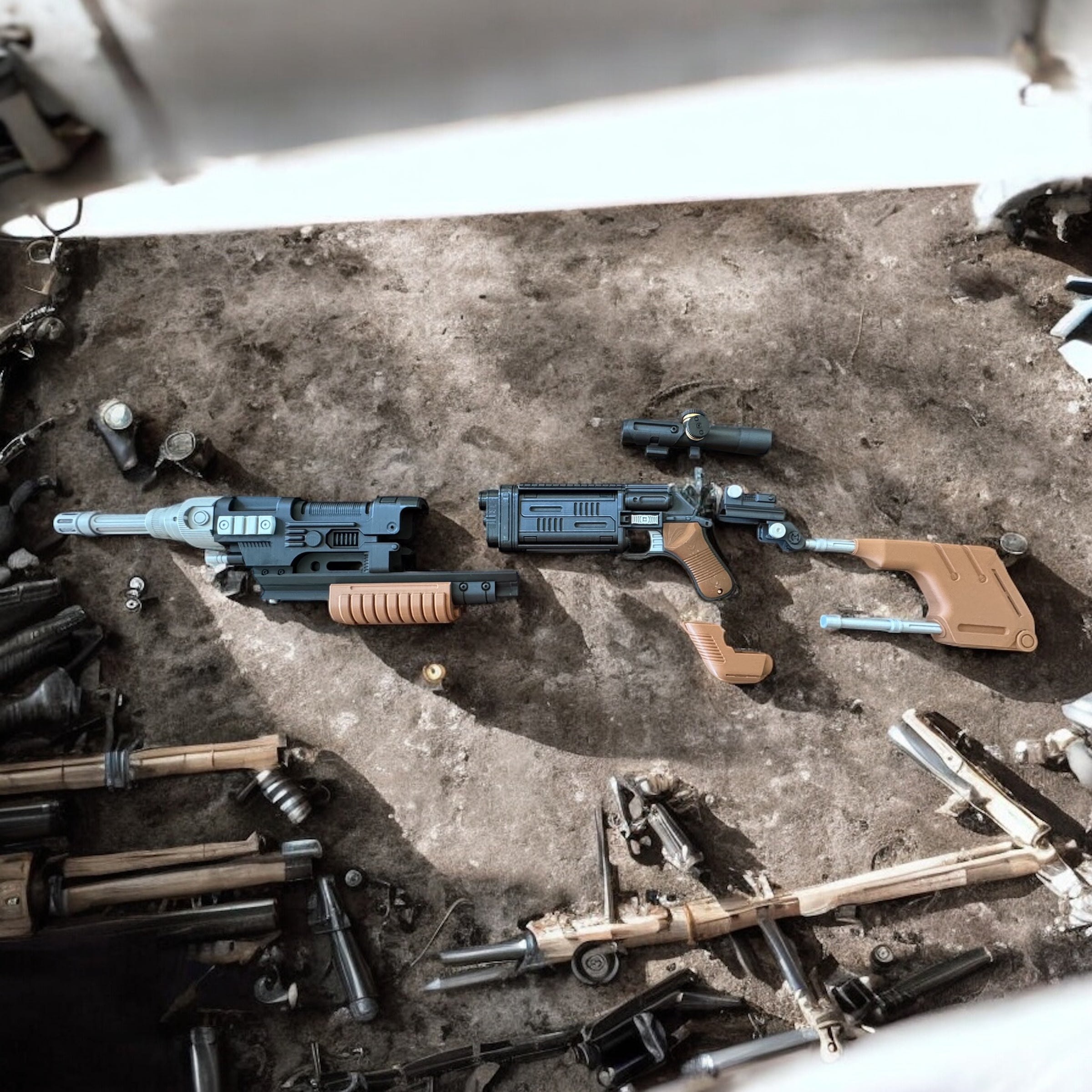 MW-20 Bryar Rifle Configuration | Fully Assembled | No Paint Required | 3D Printed | Rebel Alliance | Cassian Andor Blaster | Movie Prop | Non-Functional