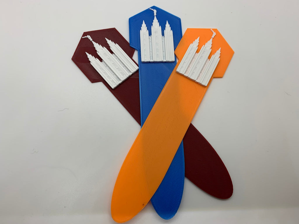 LDS Temple Bookmarks | 3D Printed | Priesthood And Temple Preview | Ministering Gifts-Relief Society Gift-Primary Gift-Large Orders Welcome