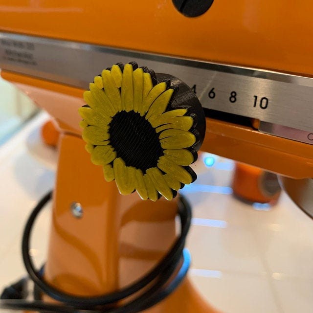 Sunflower Kitchenaid Knob and Cap Replacement