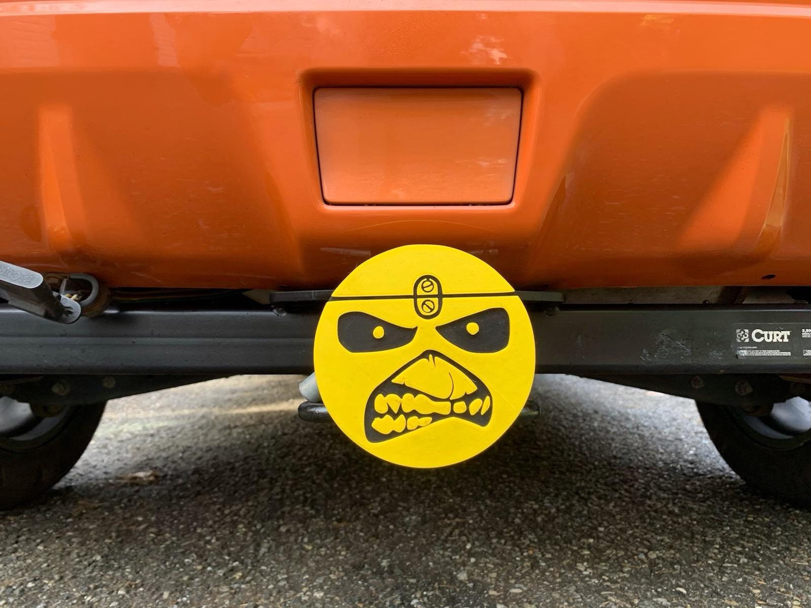 Custom 5” Hitch Cover-3D Printed-Fits 2" and 1-1/14” Receivers