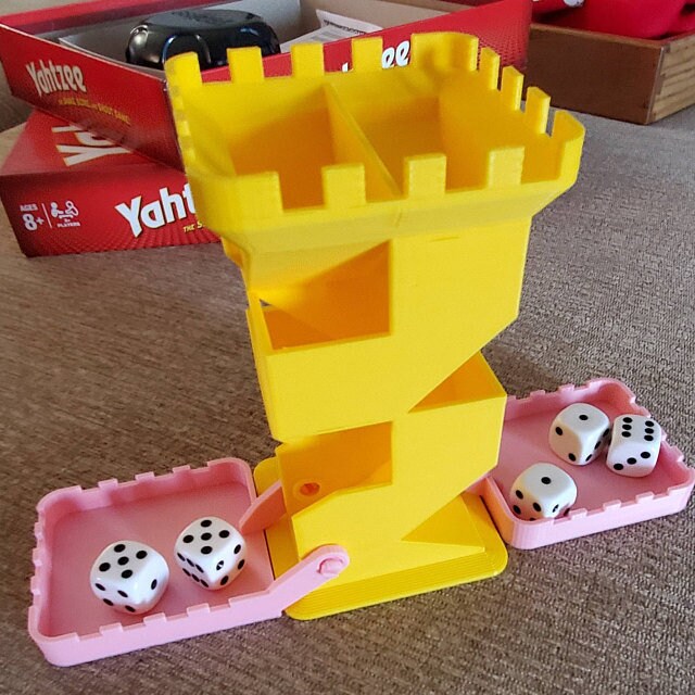 Foldable Dice Tower: 3D Printed Tabletop Gaming