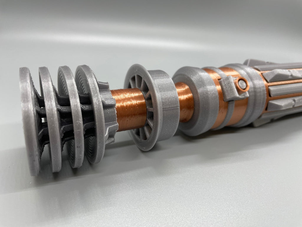 Leia Organa's Colored Lightsaber | No Paint Required | 3D Printed | Galaxy's Edge | Clone Wars | Lightsaber Display Mount on Desk or Wall
