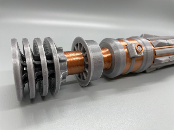 Leia Organa's Colored Lightsaber | No Paint Required | 3D Printed | Galaxy's Edge | Clone Wars | Lightsaber Display Mount on Desk or Wall