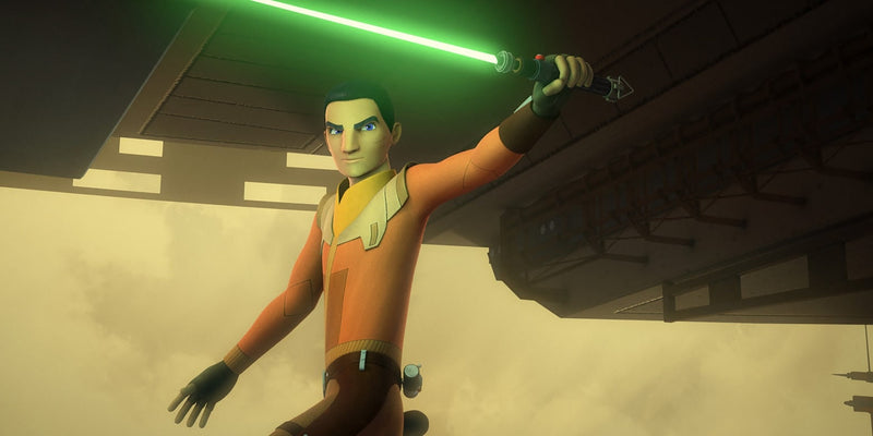 Ezra Bridger’s 2nd Lightsaber | No Paint Required | 3D Printed | Galaxy's Edge | Clone Wars | Lightsaber Display Mount on Desk or Wall