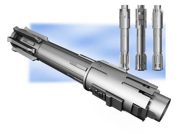 Ben Solo's Lightsaber | No Paint Required | 3D Printed | Galaxy's Edge | Clone Wars | Lightsaber Display Mount on Desk or Wall