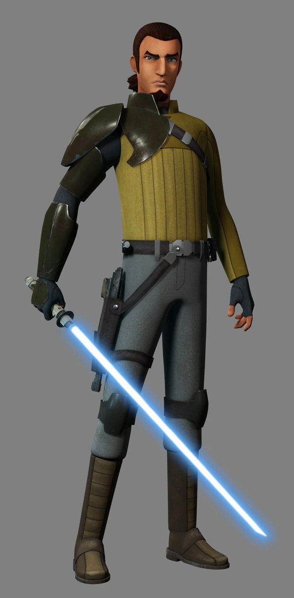 Kanan Jarrus' Lightsaber | No Paint Required | 3D Printed | Galaxy's Edge | Clone Wars | Lightsaber Display Mount on Desk or Wall