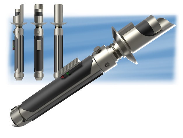 Kanan Jarrus' Lightsaber | No Paint Required | 3D Printed | Galaxy's Edge | Clone Wars | Lightsaber Display Mount on Desk or Wall