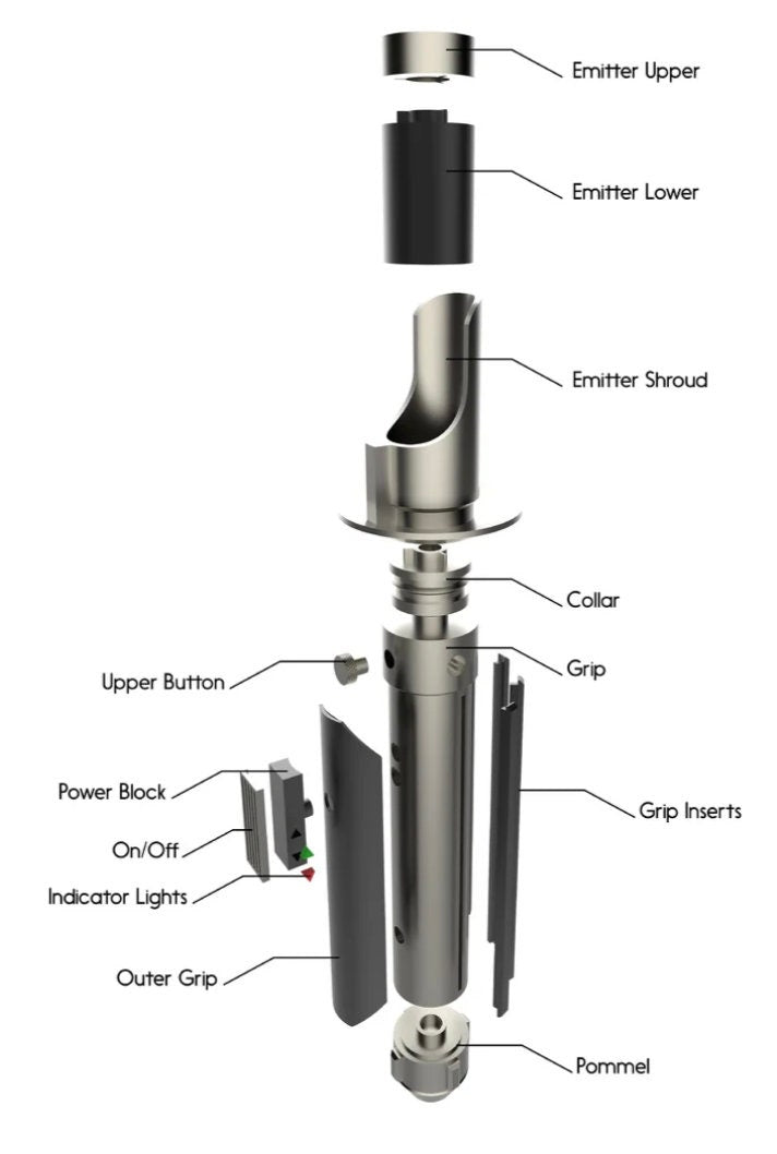 Kanan Jarrus' Lightsaber | No Paint Required | 3D Printed | Galaxy's Edge | Clone Wars | Lightsaber Display Mount on Desk or Wall