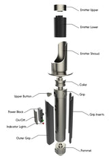 Kanan Jarrus' Lightsaber | No Paint Required | 3D Printed | Galaxy's Edge | Clone Wars | Lightsaber Display Mount on Desk or Wall