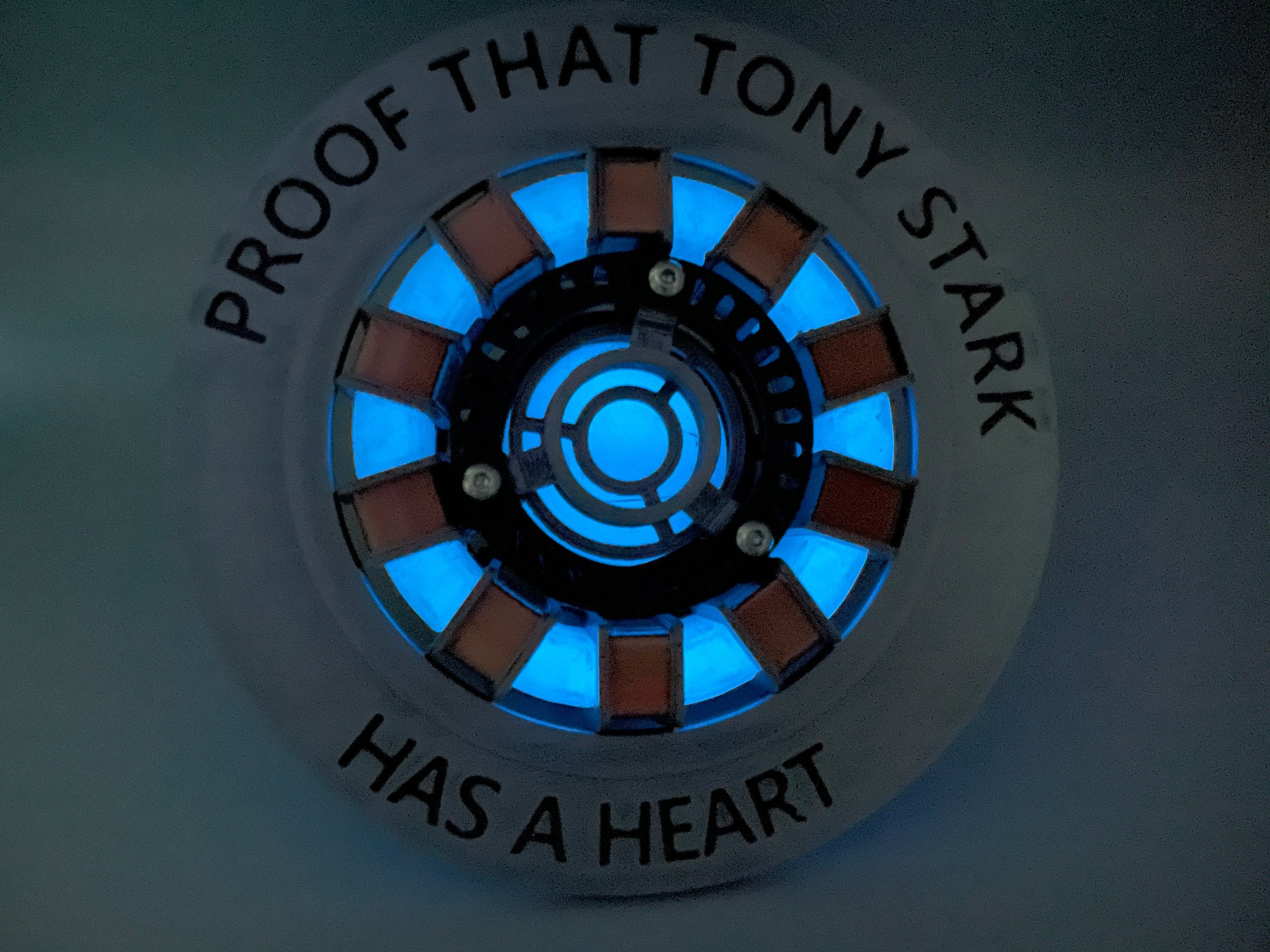 Ironman Triathlon | Arc Reactor | Glows Blue in the Dark | 3D Printed