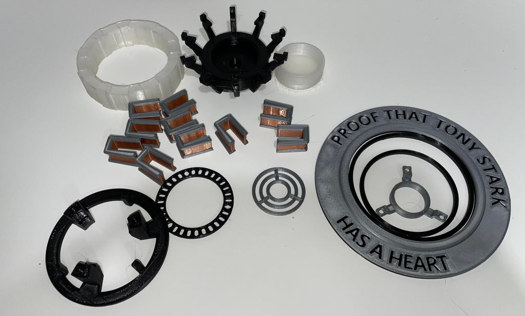 Tony’s Arc Reactor | Glows Blue in the Dark | 3D Printed