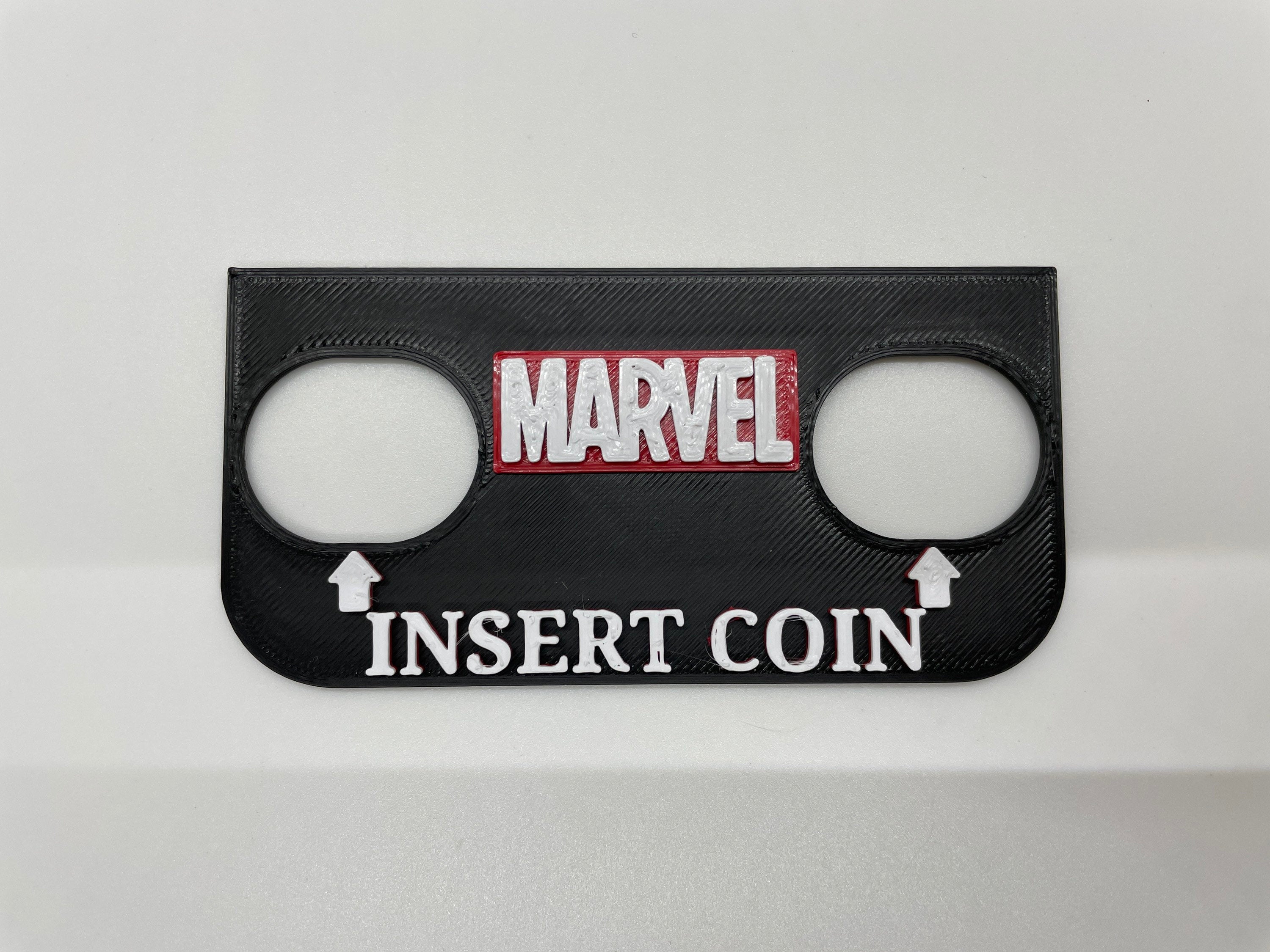 Arcade Pinball Insert Coin Cover