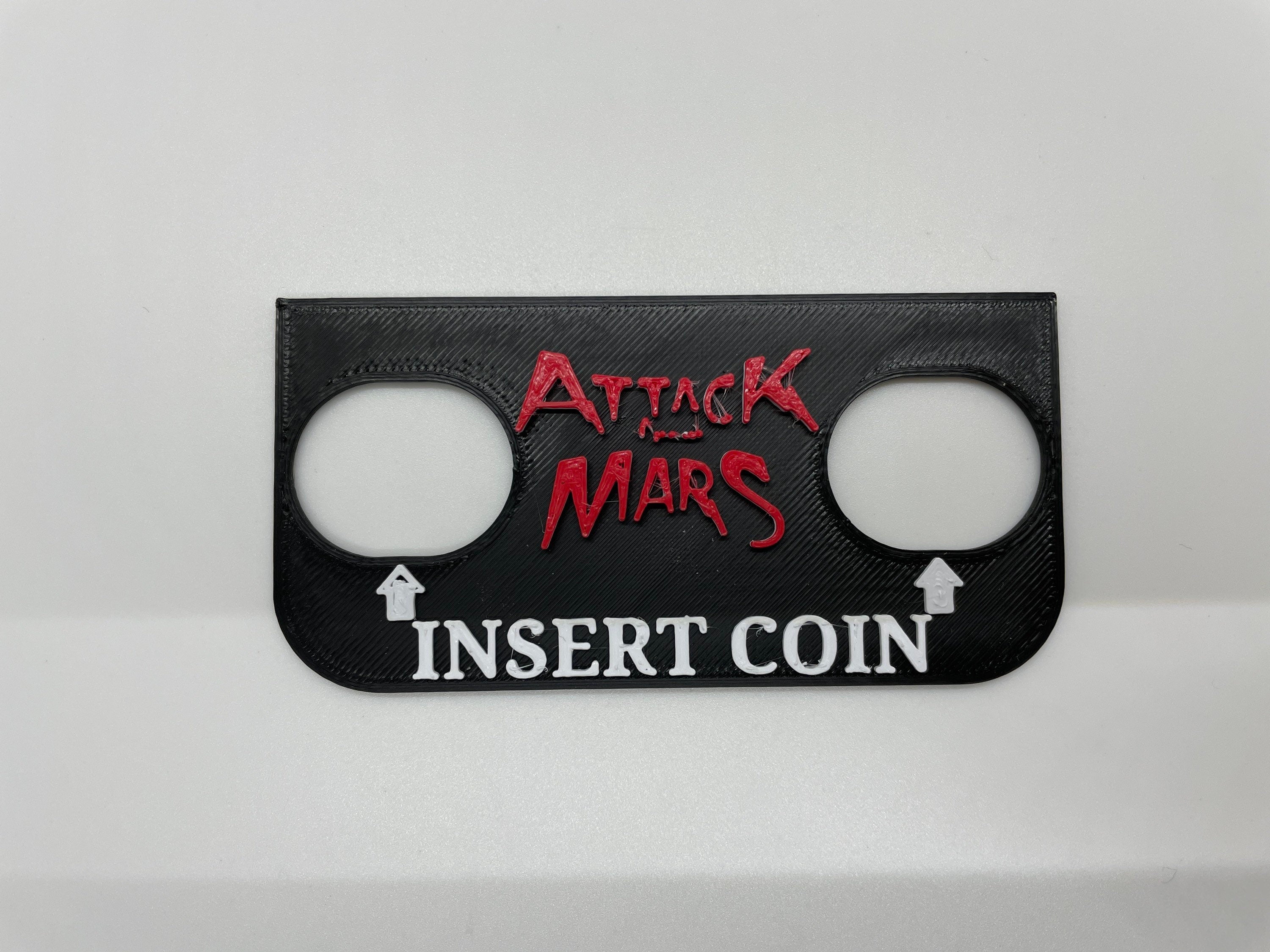Arcade Pinball Insert Coin Cover