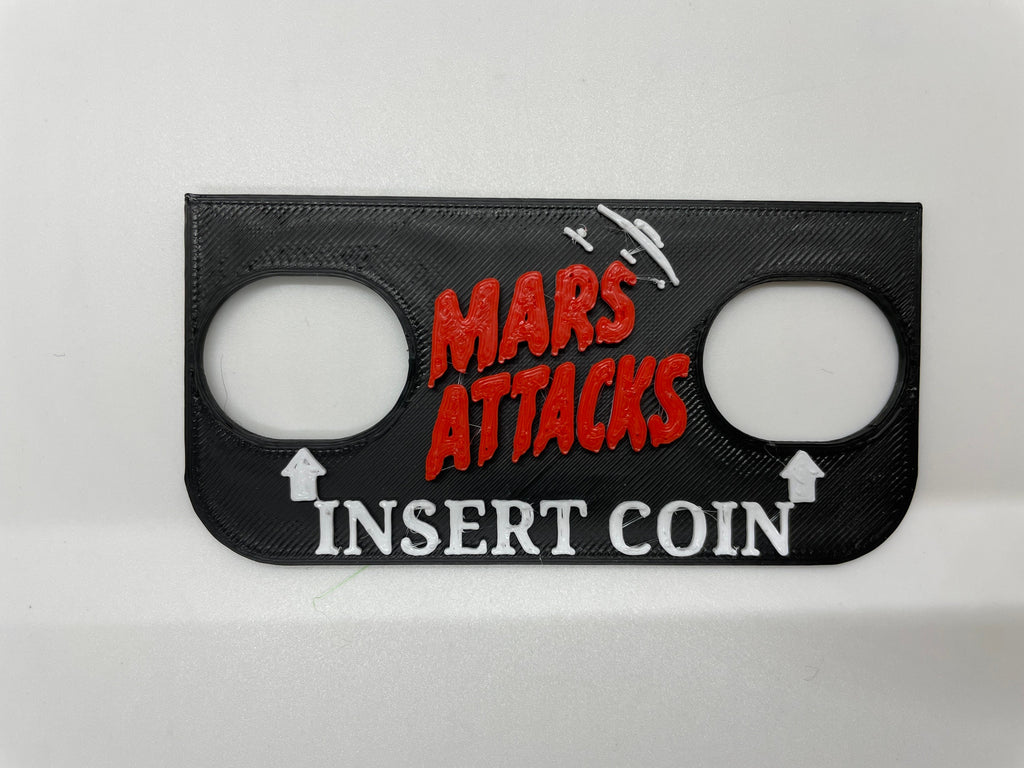 Arcade Pinball Insert Coin Cover