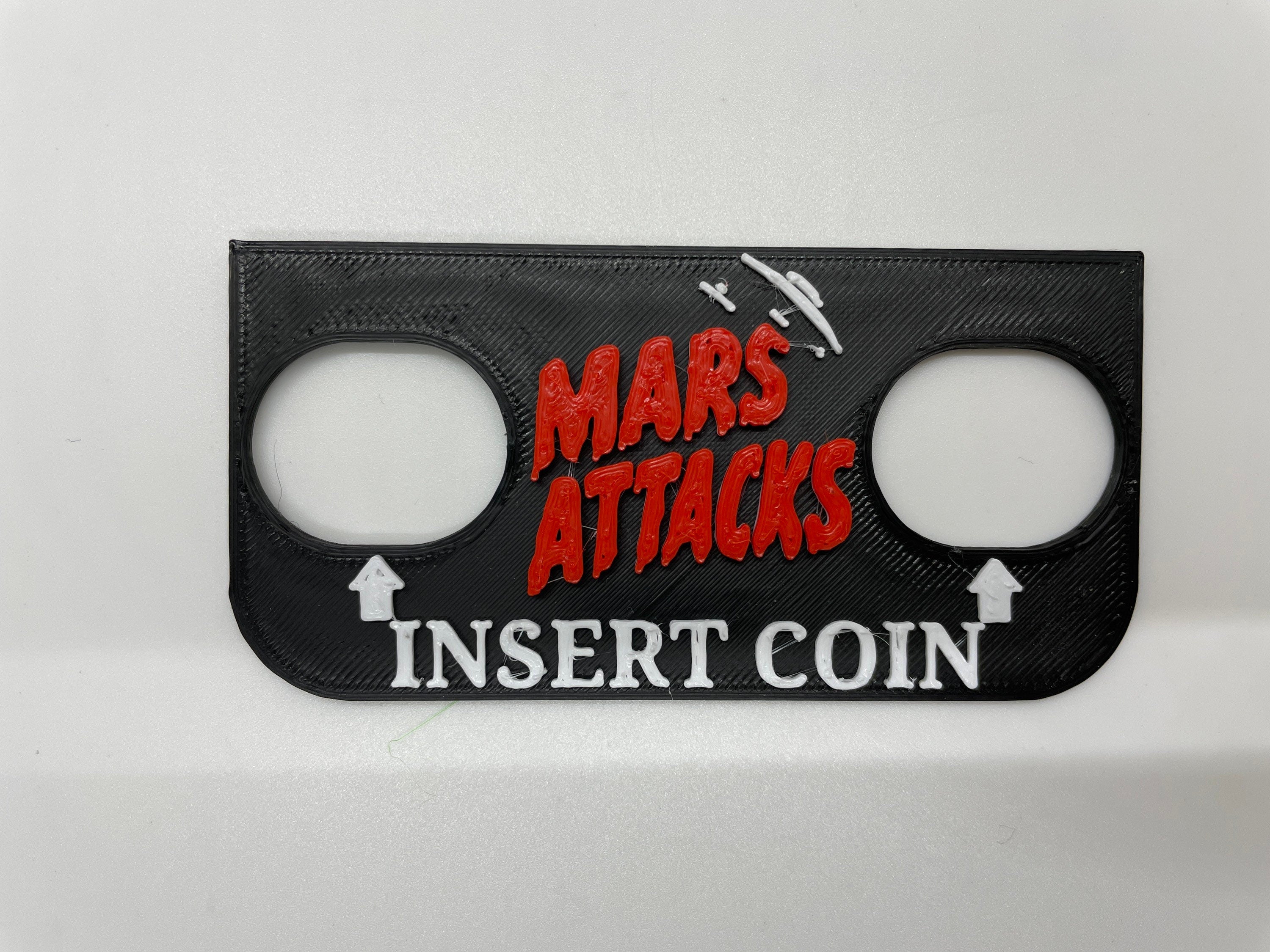 Arcade Pinball Insert Coin Cover