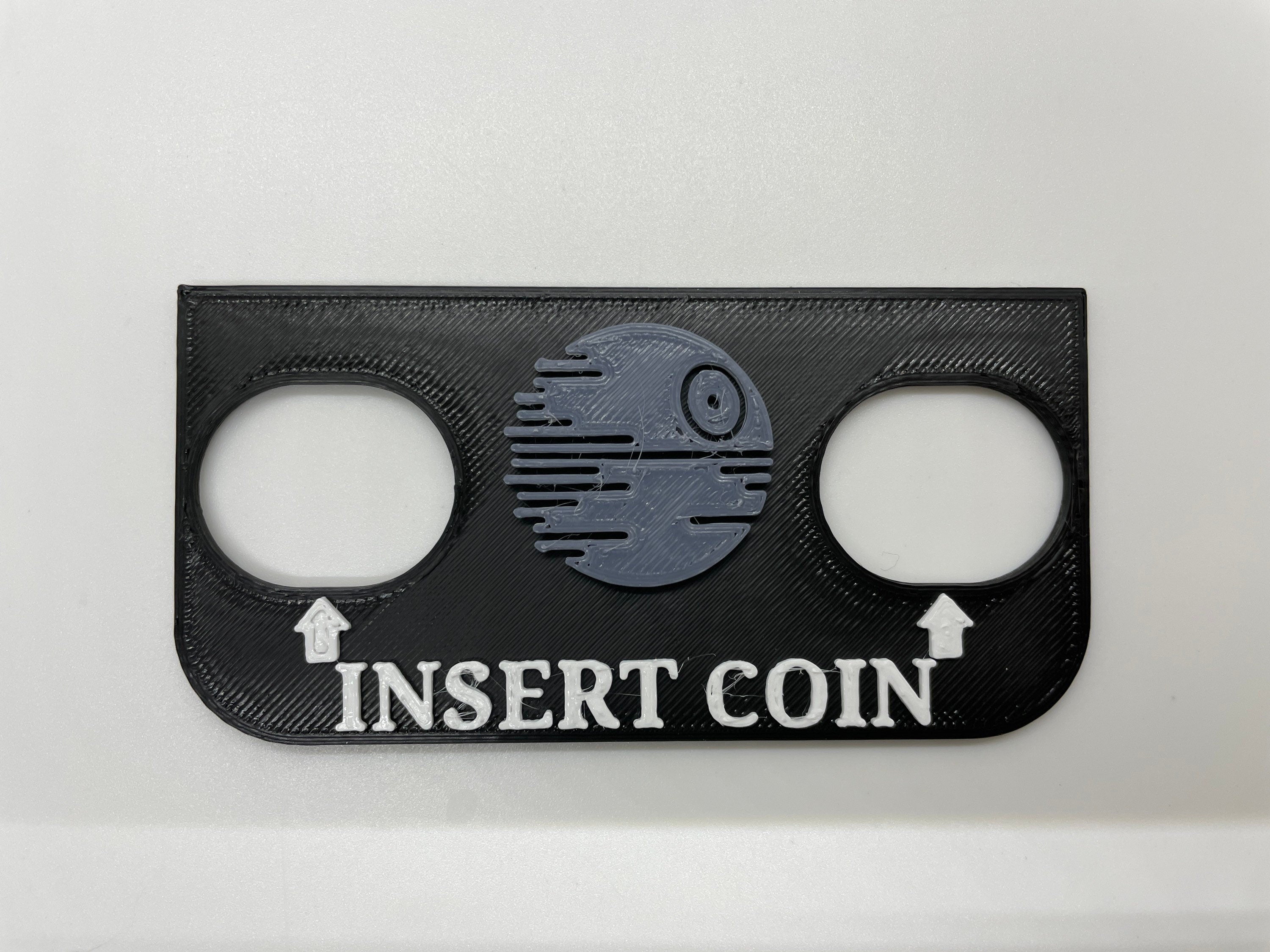 Arcade Pinball Insert Coin Cover