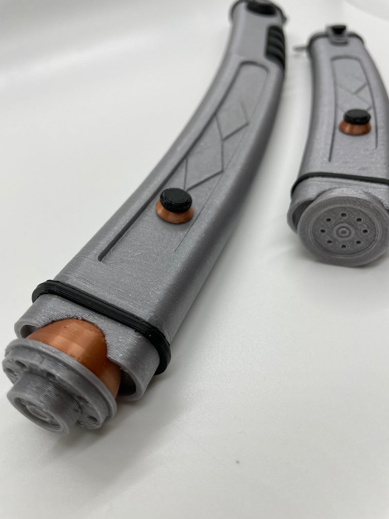 Ahsoka Tano’s Rebels Lightsabers No Paint Required | 3D Printed | Galaxy's Edge | Clone Wars | Lightsaber Display Mount on Desk or Wall