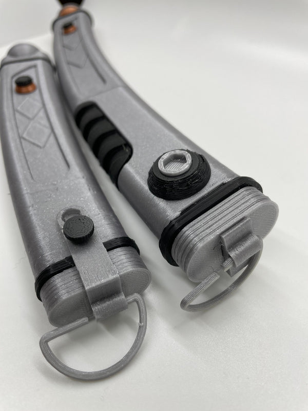 Ahsoka Tano’s Rebels Lightsabers No Paint Required | 3D Printed | Galaxy's Edge | Clone Wars | Lightsaber Display Mount on Desk or Wall