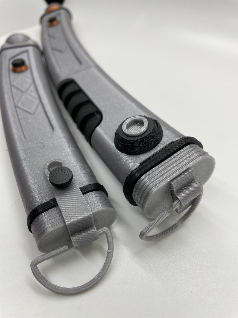 Ahsoka Tano’s Rebels Lightsabers No Paint Required | 3D Printed | Galaxy's Edge | Clone Wars | Lightsaber Display Mount on Desk or Wall