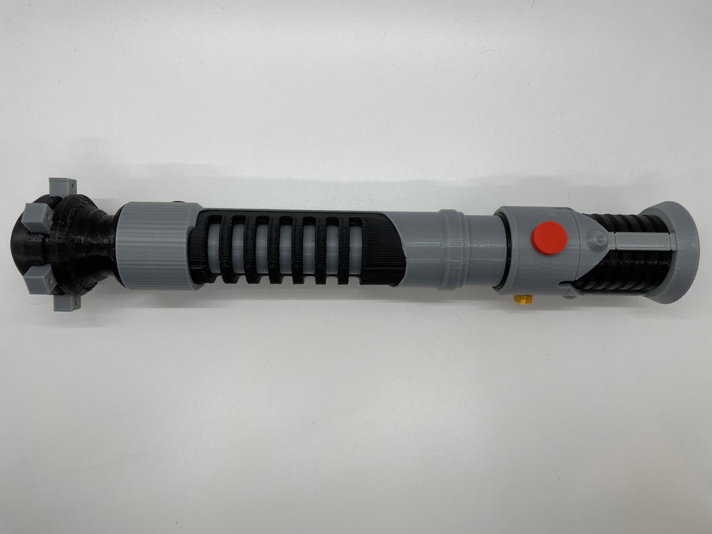 Obi-Wan Kenobi's Ep. 1 & 2 Lightsaber | No Paint Required | 3D Printed | Galaxy's Edge | Clone Wars |Lightsaber Display Mount, Desk, or Wall