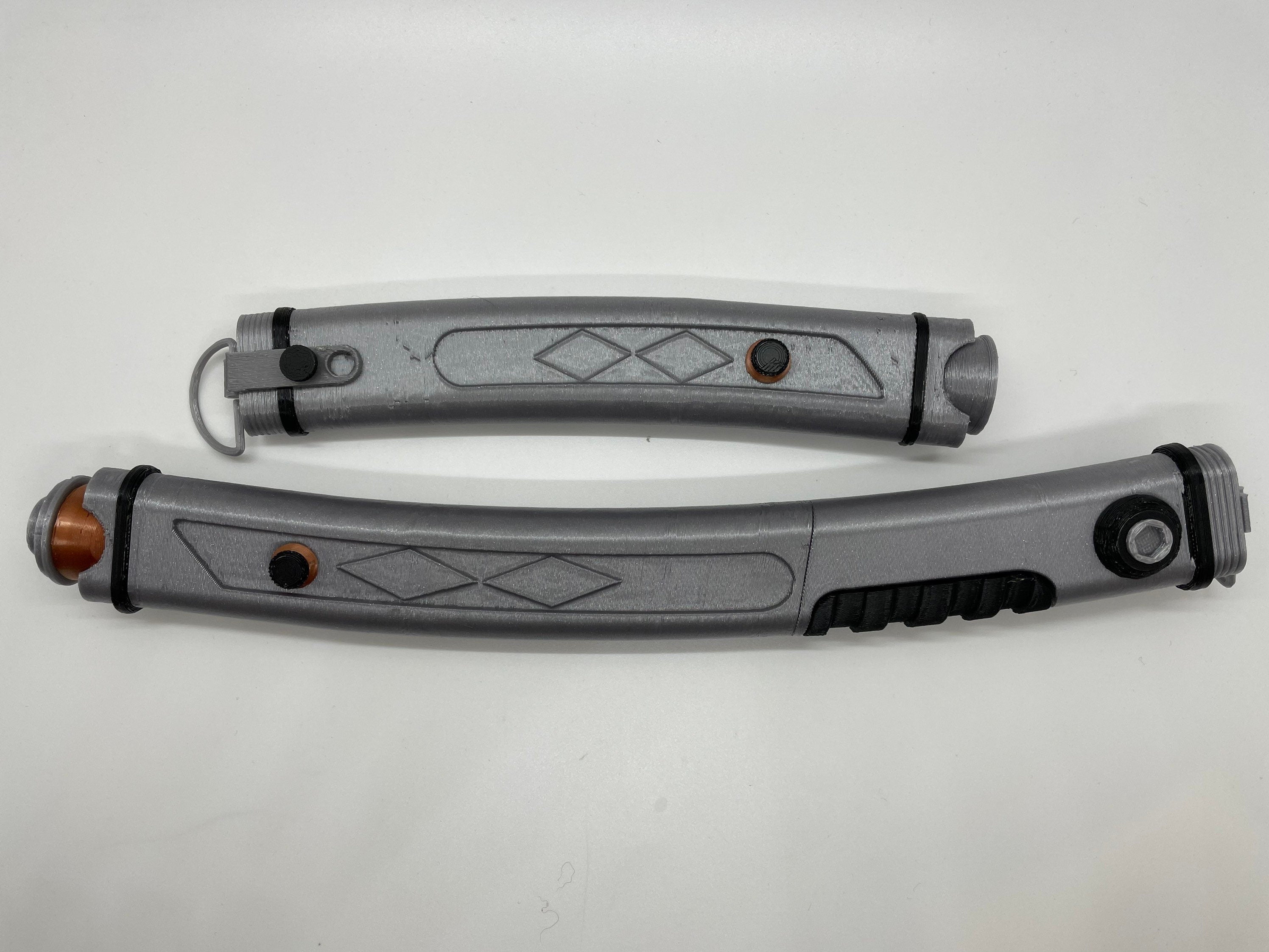 Ahsoka Tano’s Rebels Lightsabers No Paint Required | 3D Printed | Galaxy's Edge | Clone Wars | Lightsaber Display Mount on Desk or Wall