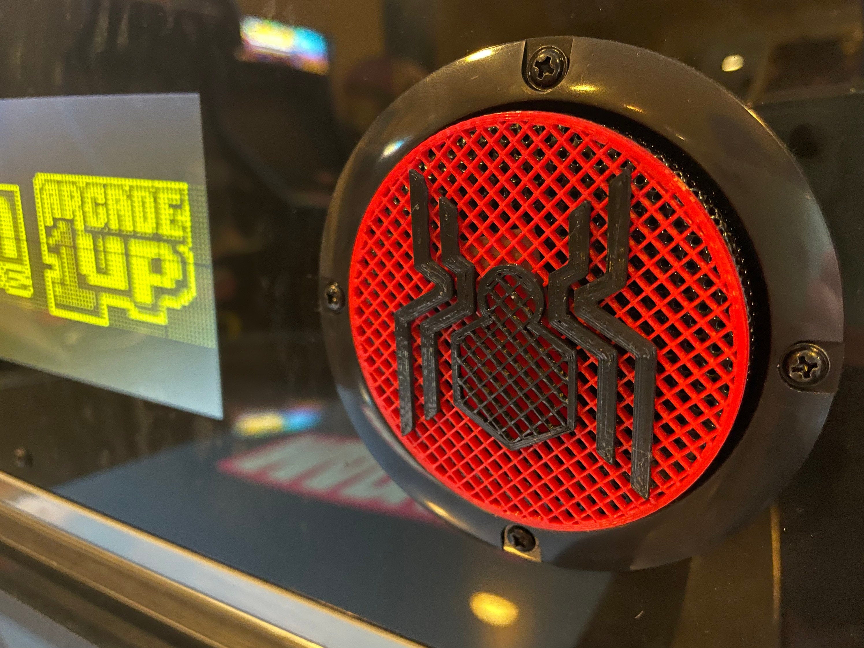 Arcade Pinball Speaker Cover: Universal Mod, 3D Printed