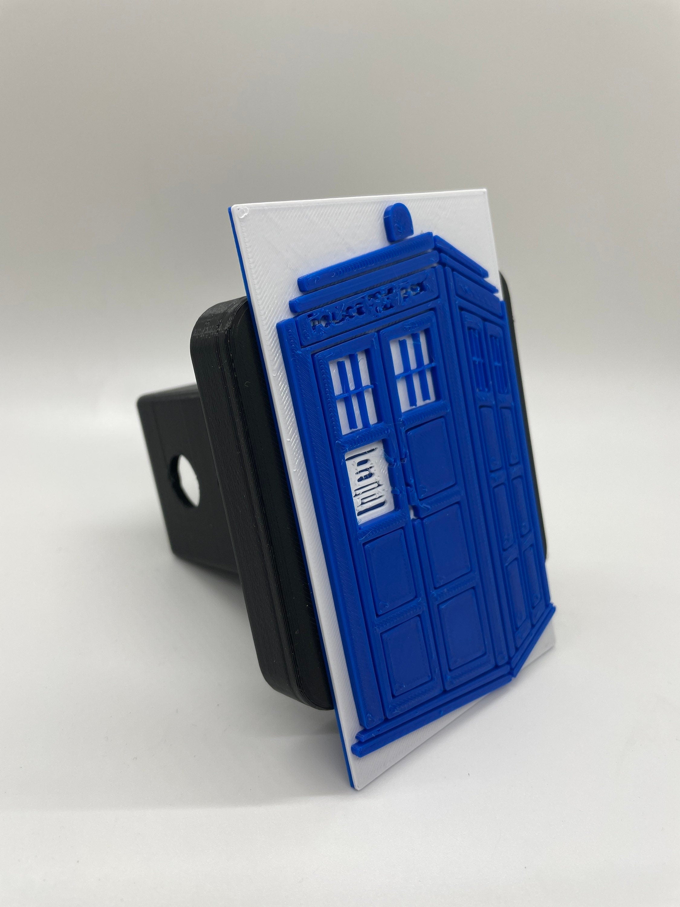 Tardis Hitch Cover-3D Printed-Fits 2" or 1-1/14” Receivers