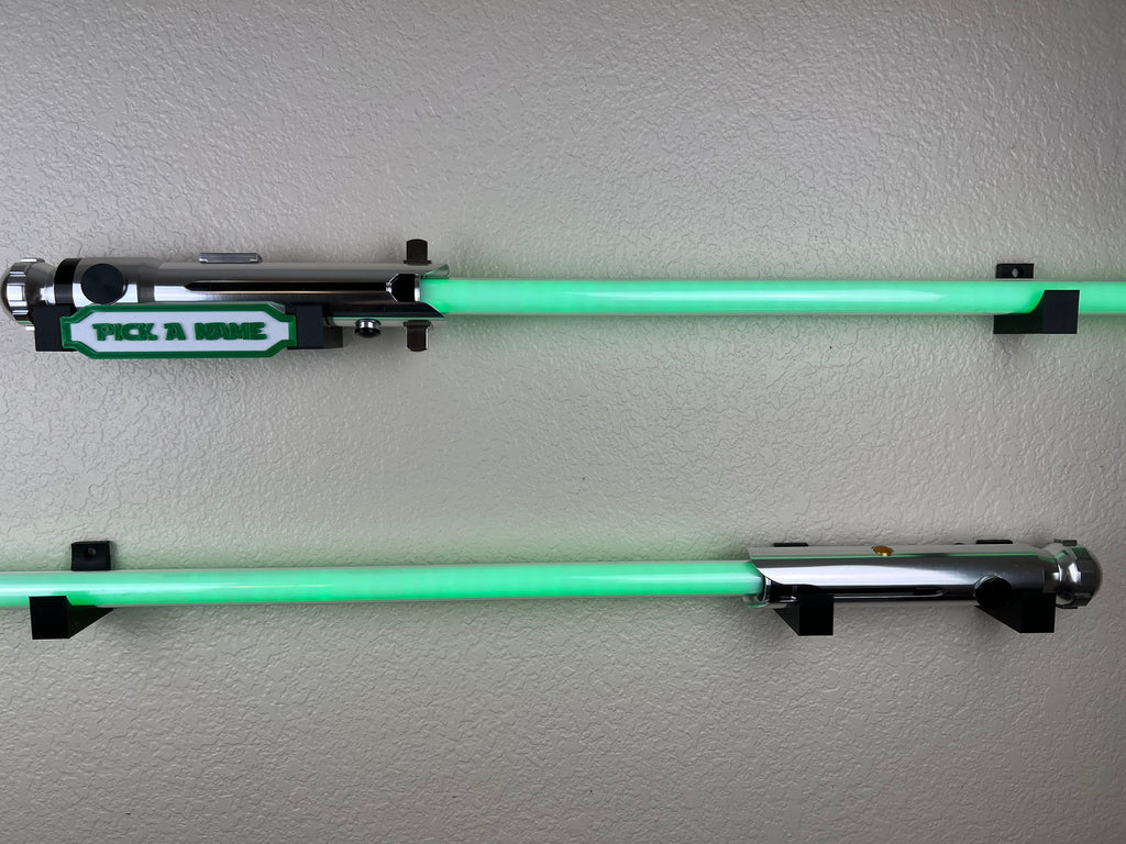 Horizontal Lightsaber Wall Mount Holder Display | 3D Printed | Galaxy's Edge | Savi's Workshop | Custom | Fancave | Legacy Lightsaber|Kyber