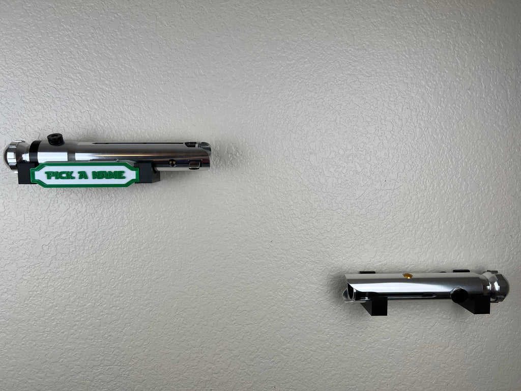Horizontal Lightsaber Wall Mount Holder Display | 3D Printed | Galaxy's Edge | Savi's Workshop | Custom | Fancave | Legacy Lightsaber|Kyber