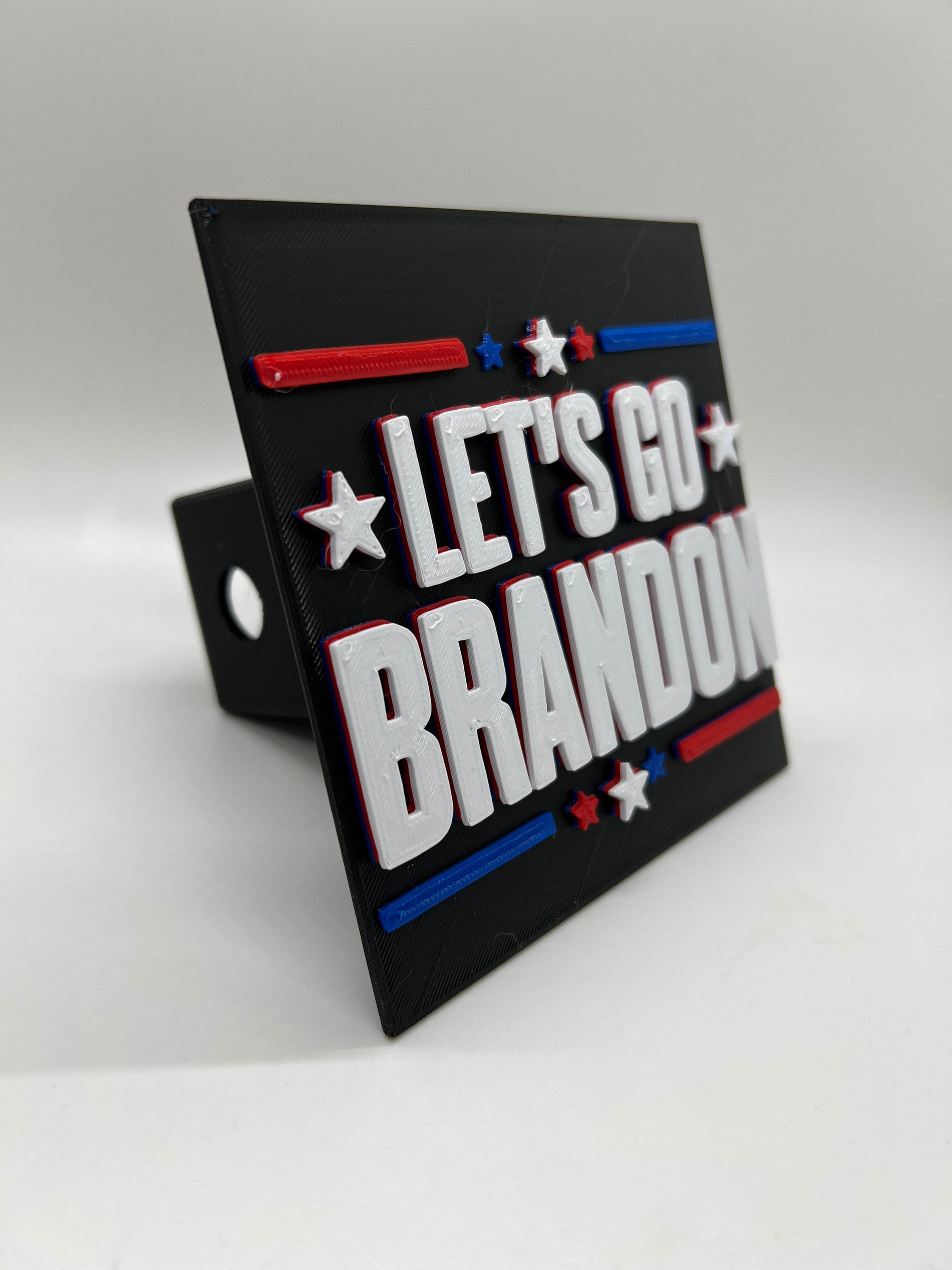 Let’s Go Brandon | 5” Hitch Cover | 3D Printed | Fits 2" and 1-1/14” Receivers
