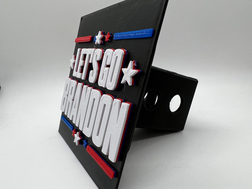 Let’s Go Brandon | 5” Hitch Cover | 3D Printed | Fits 2" and 1-1/14” Receivers
