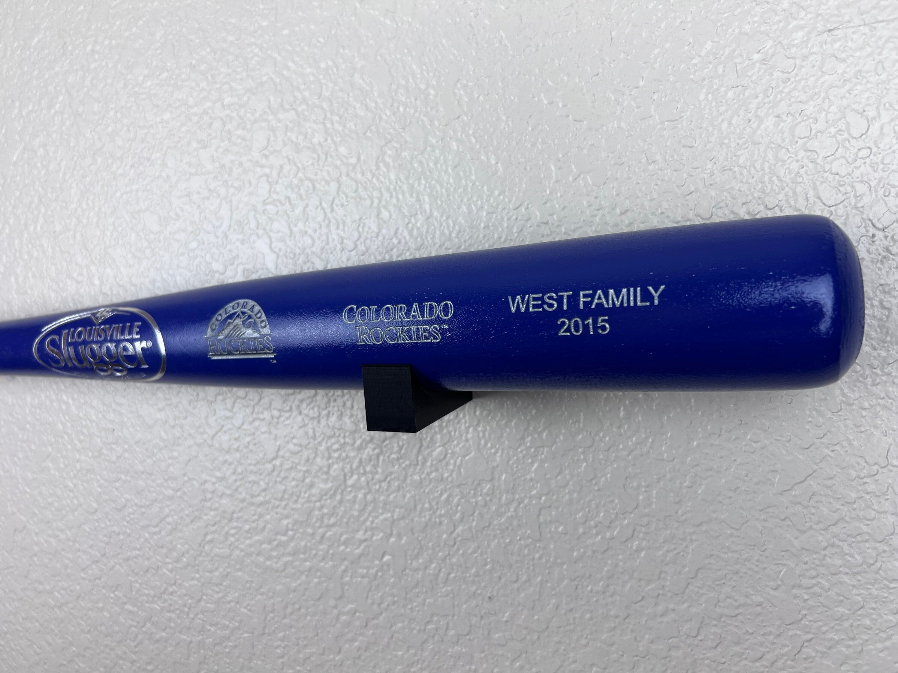 Baseball Bat Wall Mount Holder Display