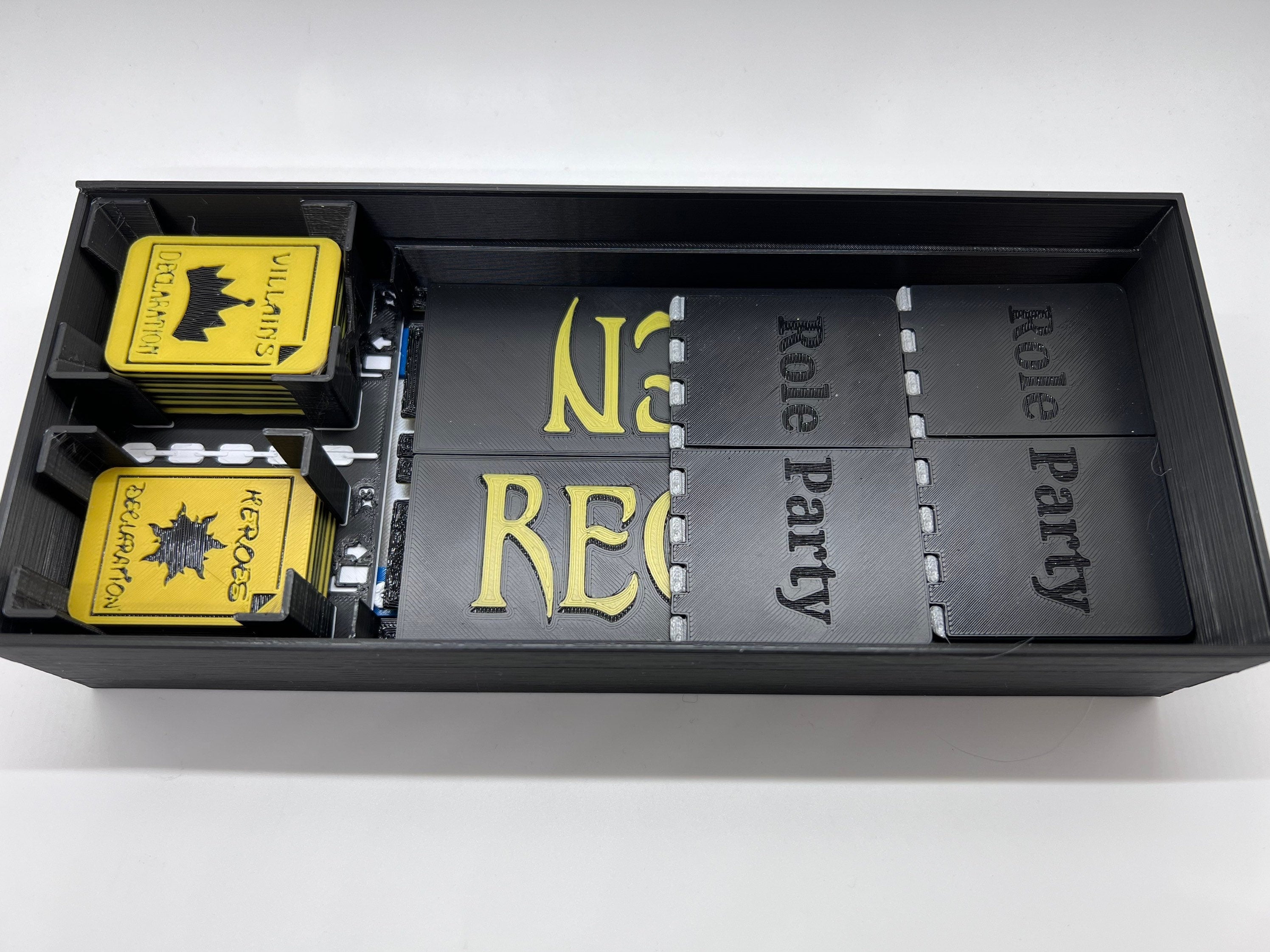 Secret Villains | Secret Hitler | 3D Printed | In-Color | Mystery Games | Murder Mystery | Tabletop Games | Party Games | Board Game