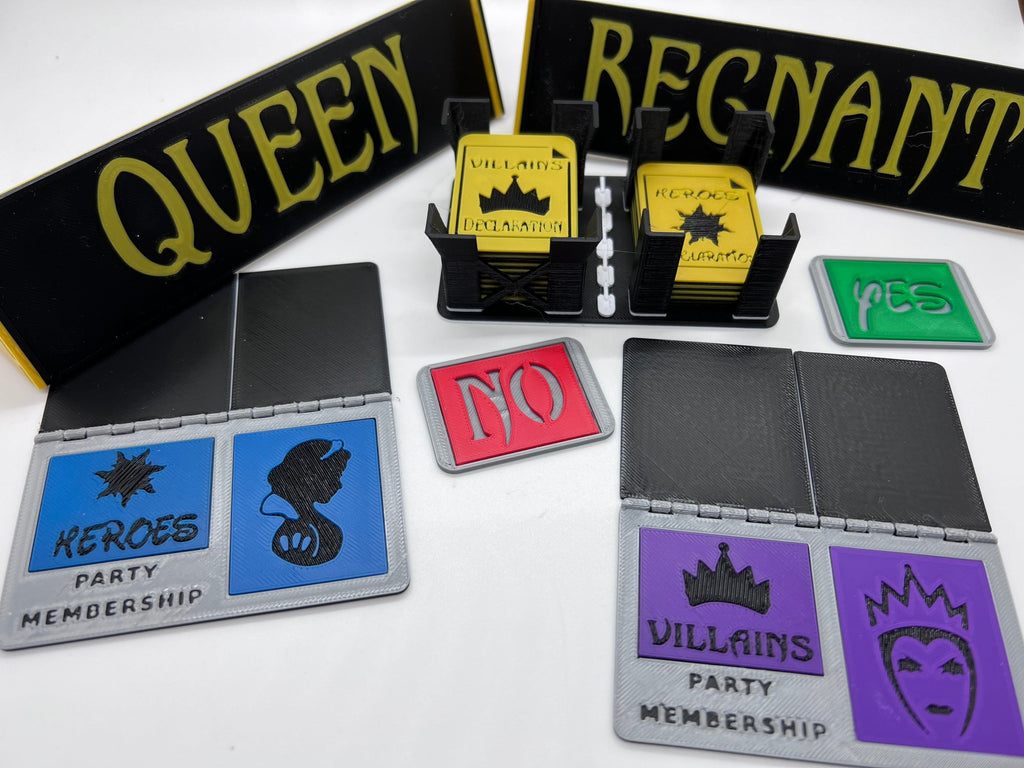 Secret Villains | Secret Hitler | 3D Printed | In-Color | Mystery Games | Murder Mystery | Tabletop Games | Party Games | Board Game