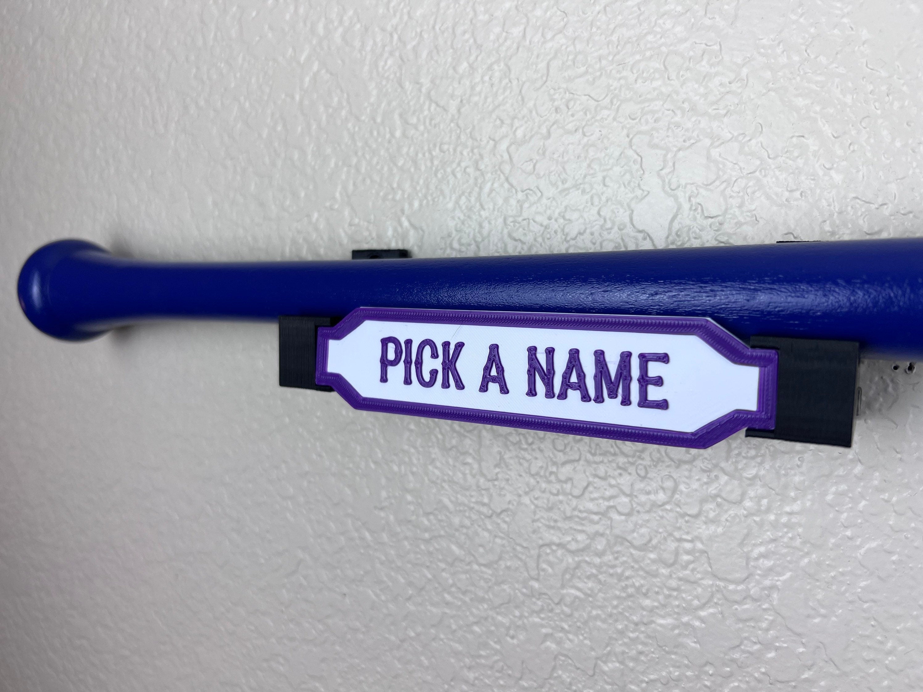 Baseball Bat Wall Mount Holder Display