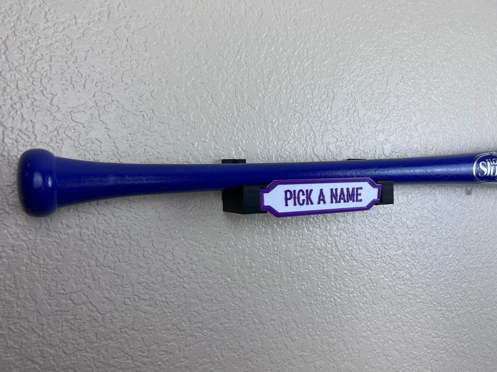 Baseball Bat Wall Mount Holder Display