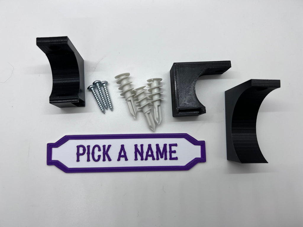 Baseball Bat Wall Mount Holder Display