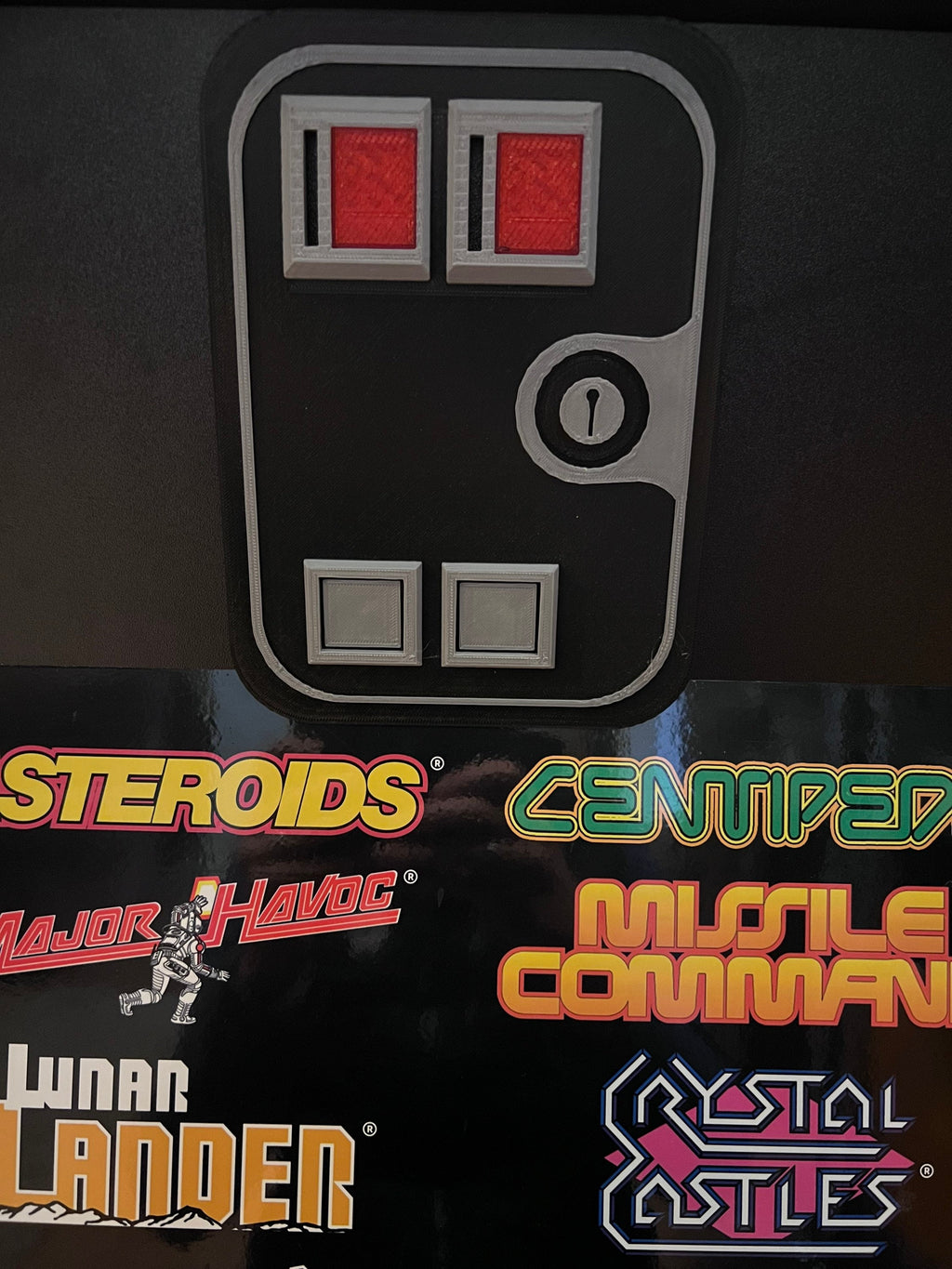 Arcade Coin Door | Faux Display Only | 3D Printed