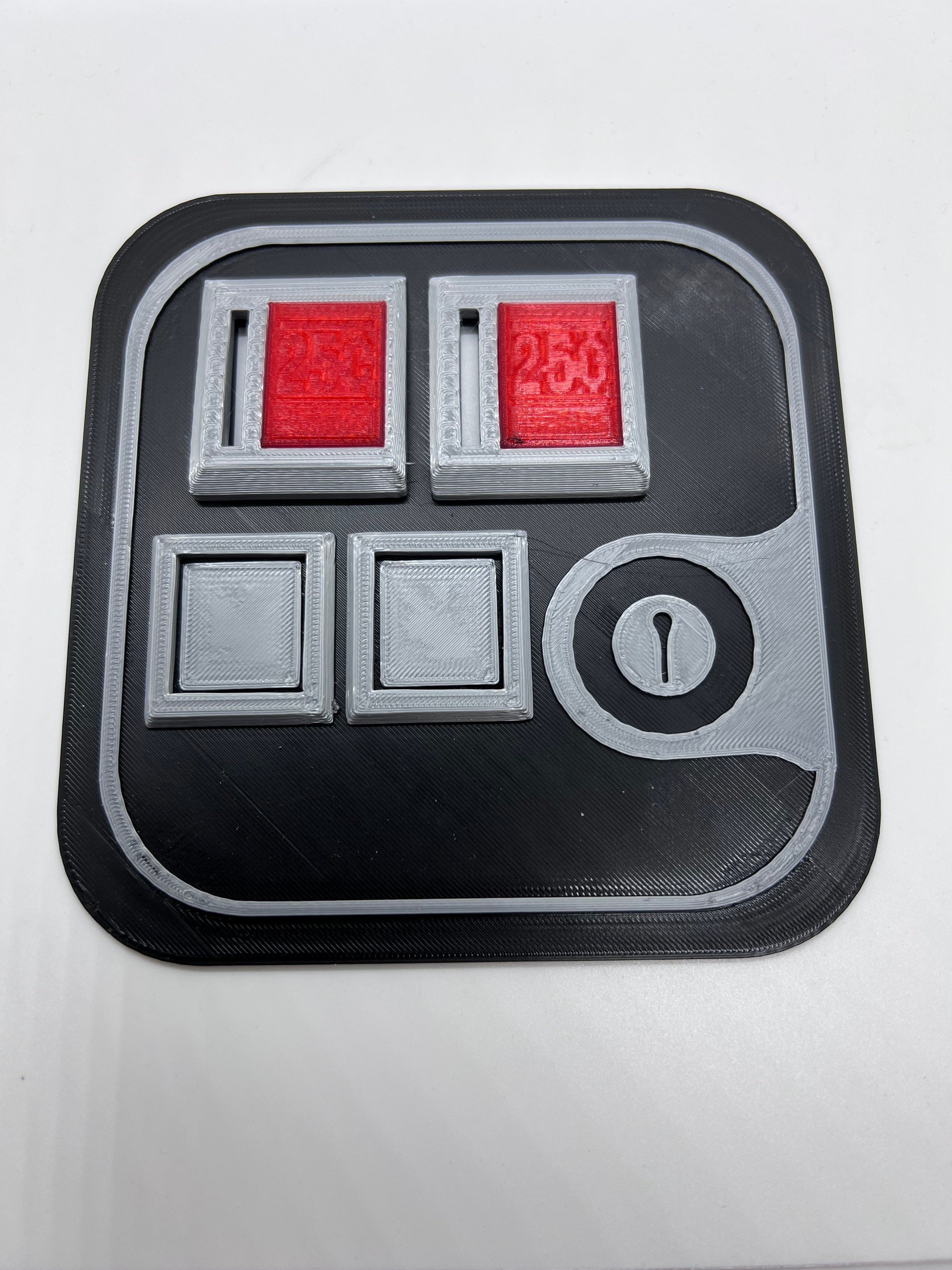 Arcade Coin Door | Faux Display Only | 3D Printed