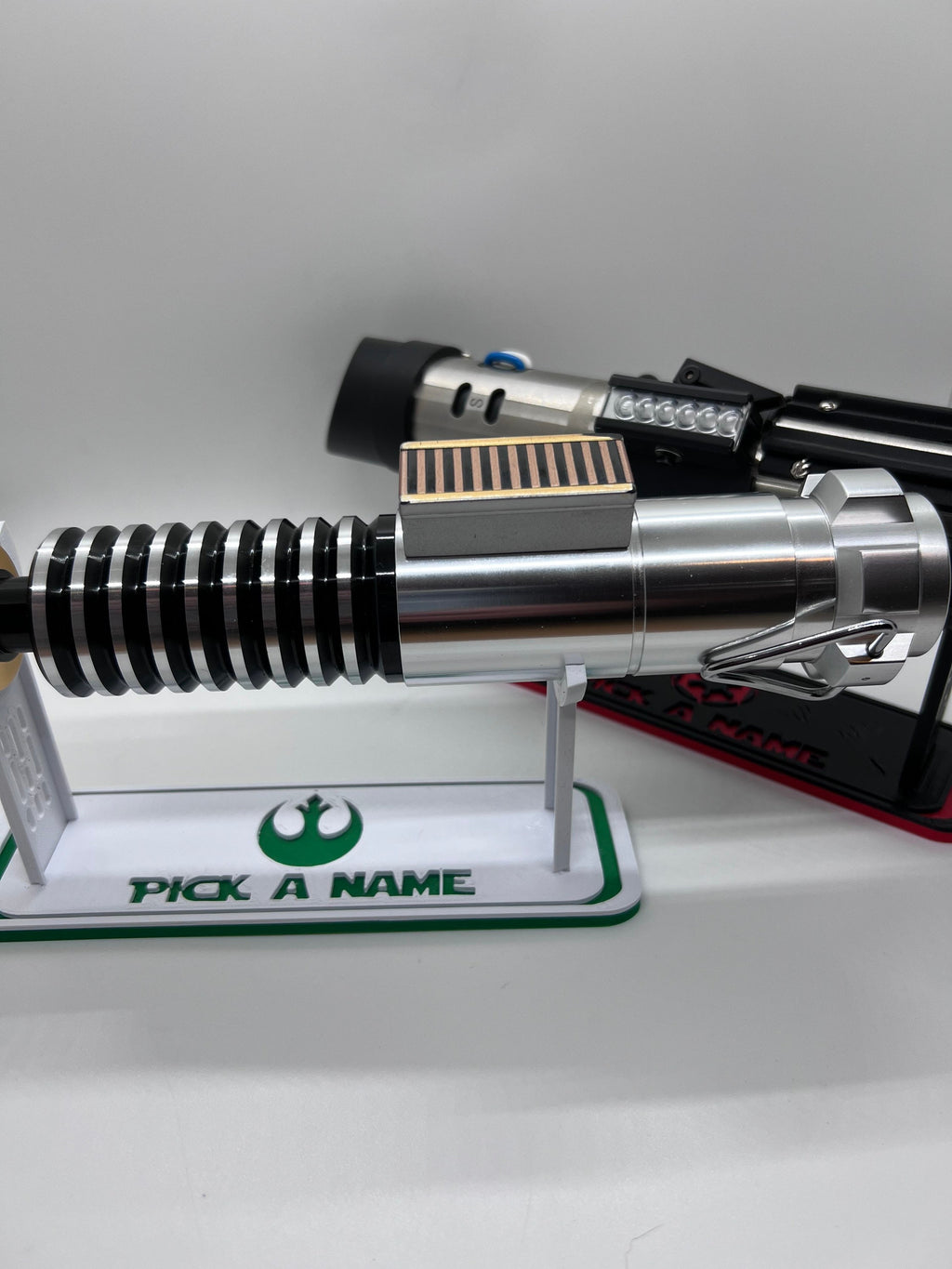 Lightsaber Holder Desk Shelf Display | 3D Printed | Galaxy's Edge | Savi's Workshop | Custom | Fancave | Mancave | Legacy Lightsaber |Kyber