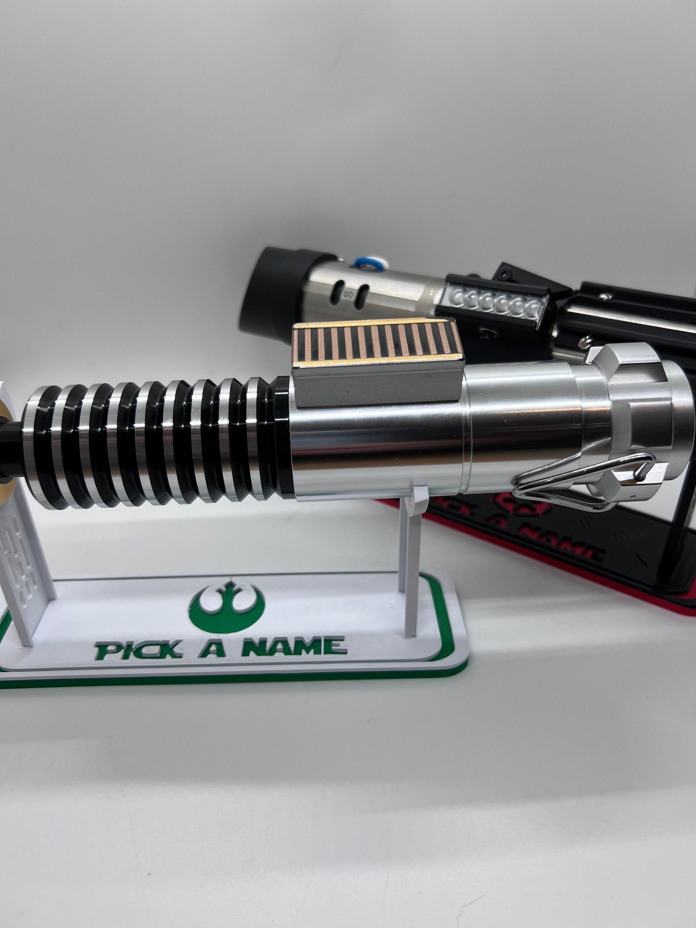 Lightsaber Holder Desk Shelf Display | 3D Printed | Galaxy's Edge | Savi's Workshop | Custom | Fancave | Mancave | Legacy Lightsaber |Kyber