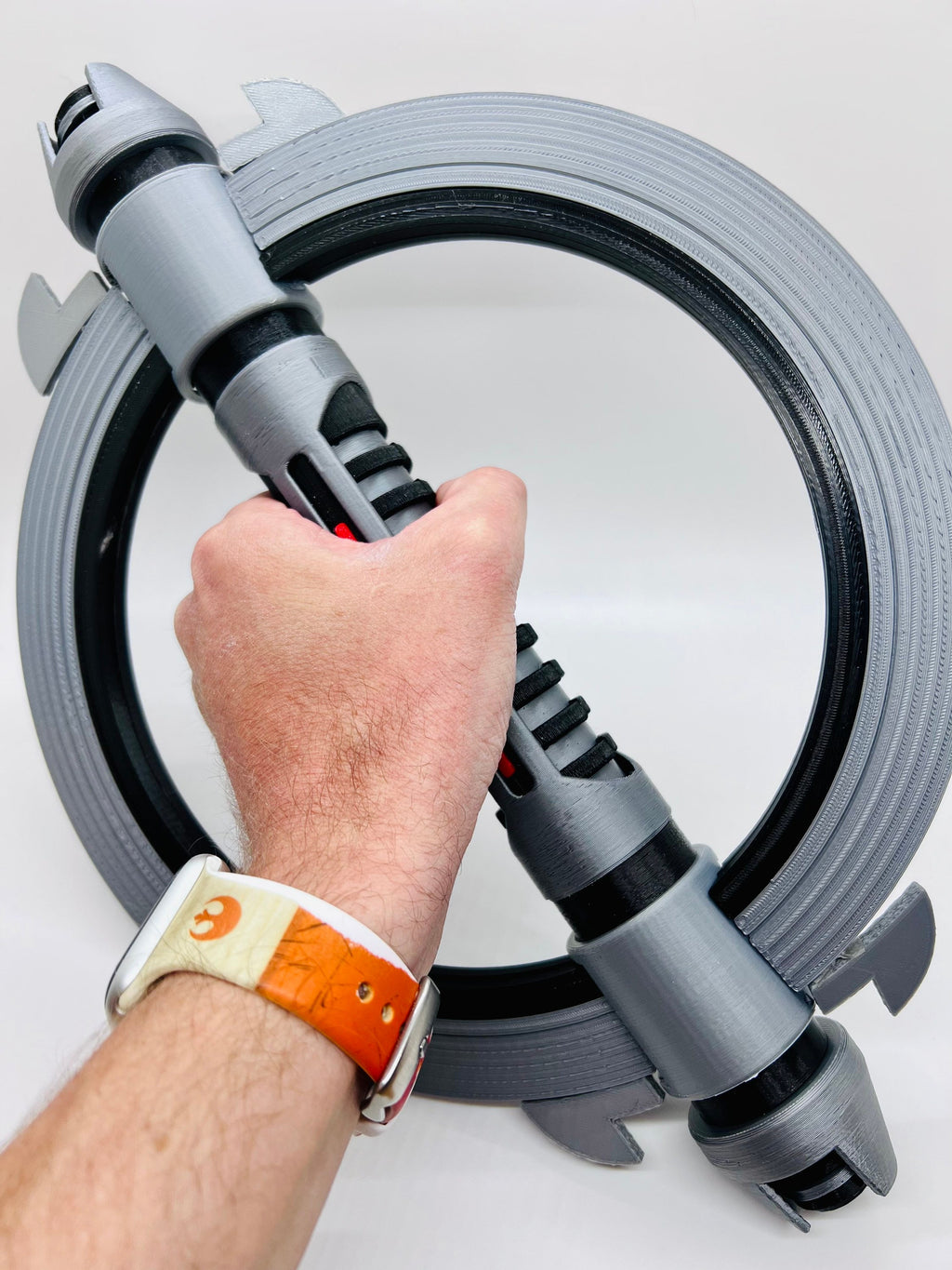 Grand Inquisitor Lightsaber | No Paint Required | 3D Printed | Galaxy's Edge | Clone Wars | Lightsaber Display Mount on Desk or Wall