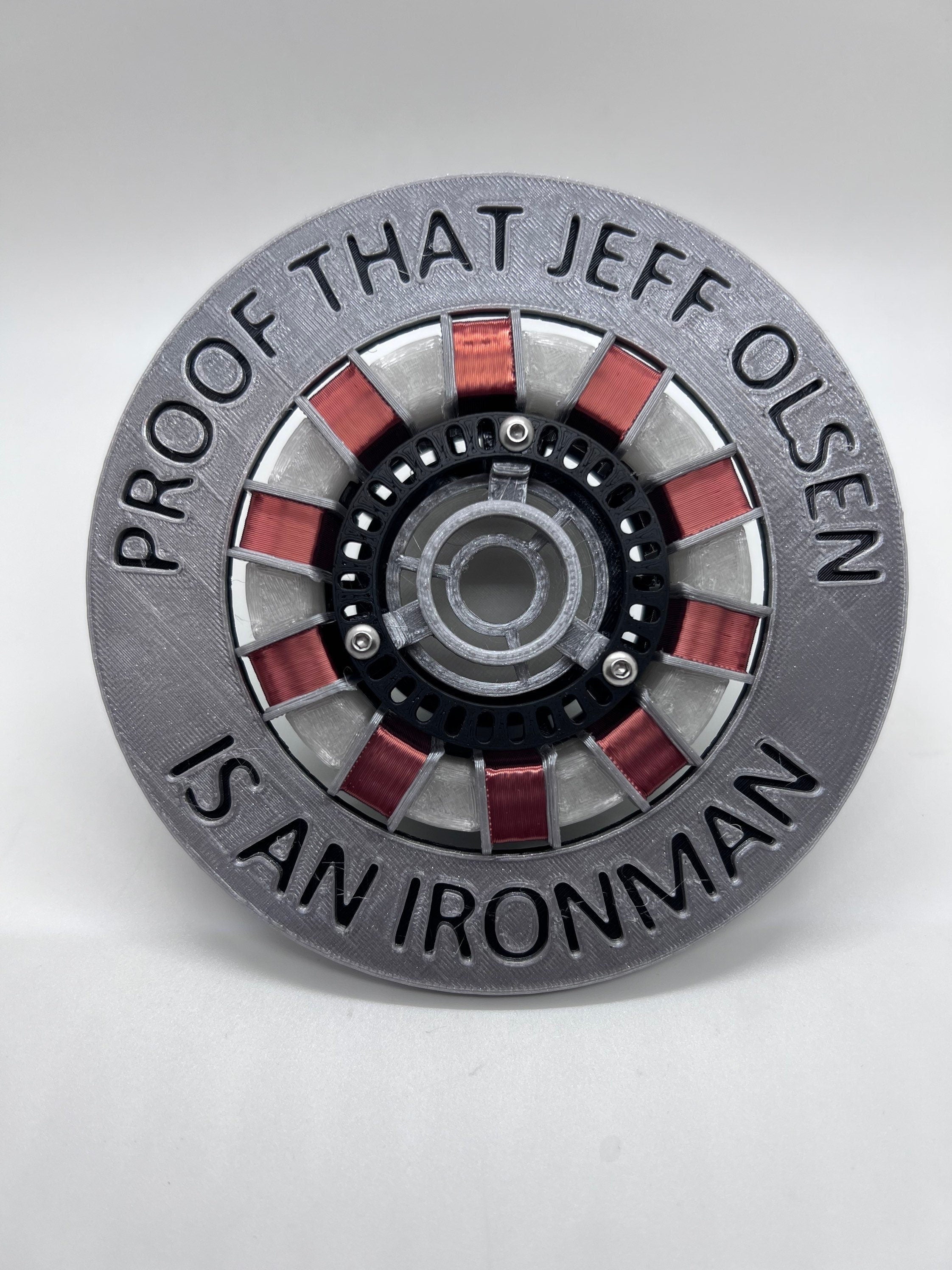 Ironman Triathlon | Arc Reactor | Glows Blue in the Dark | 3D Printed