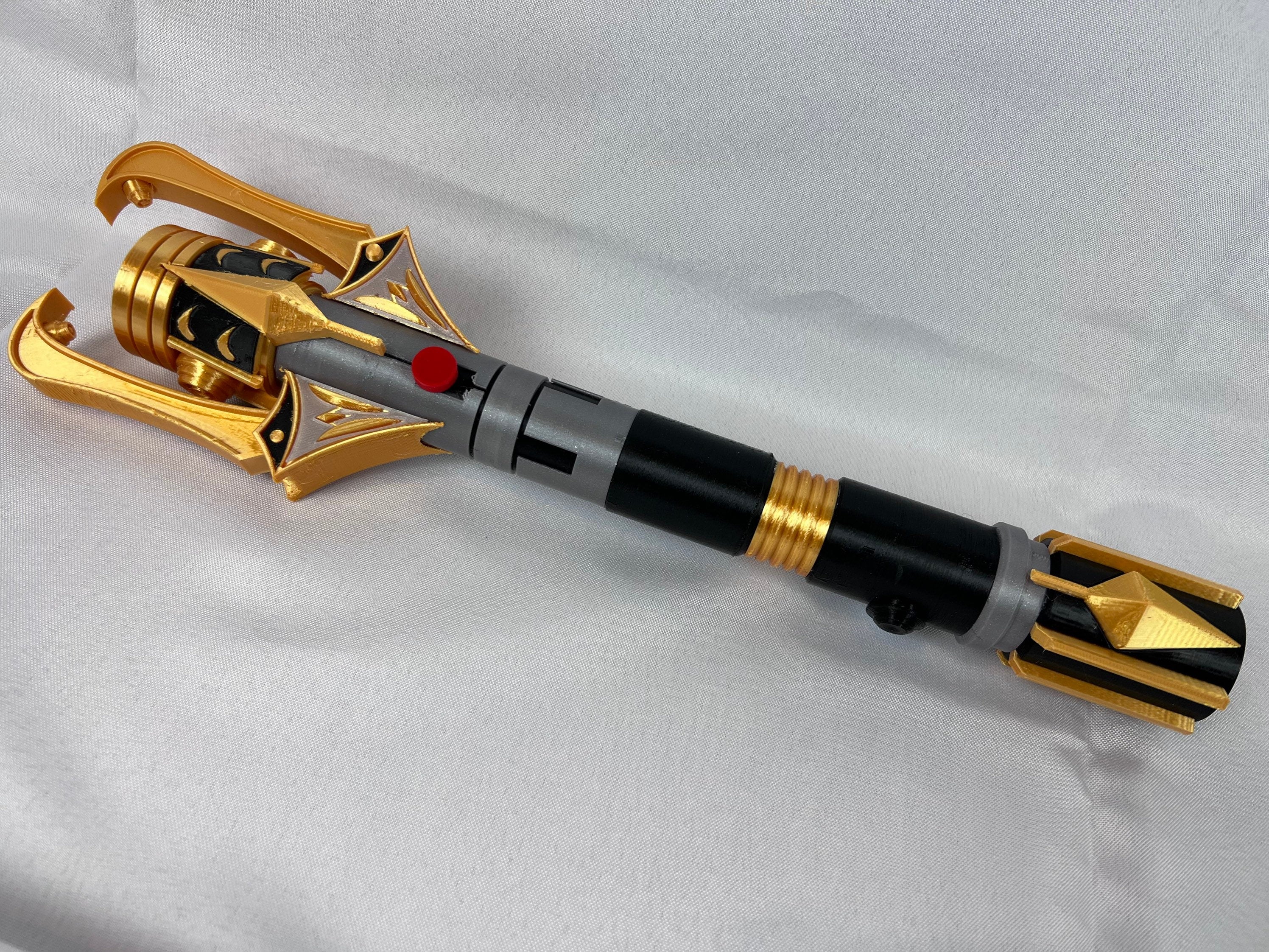 Stellan Gios' Lightsaber from the High Republic | No Paint Required | 3D Printed | Galaxy's Edge | Lightsaber Display Mount on Desk or Wall