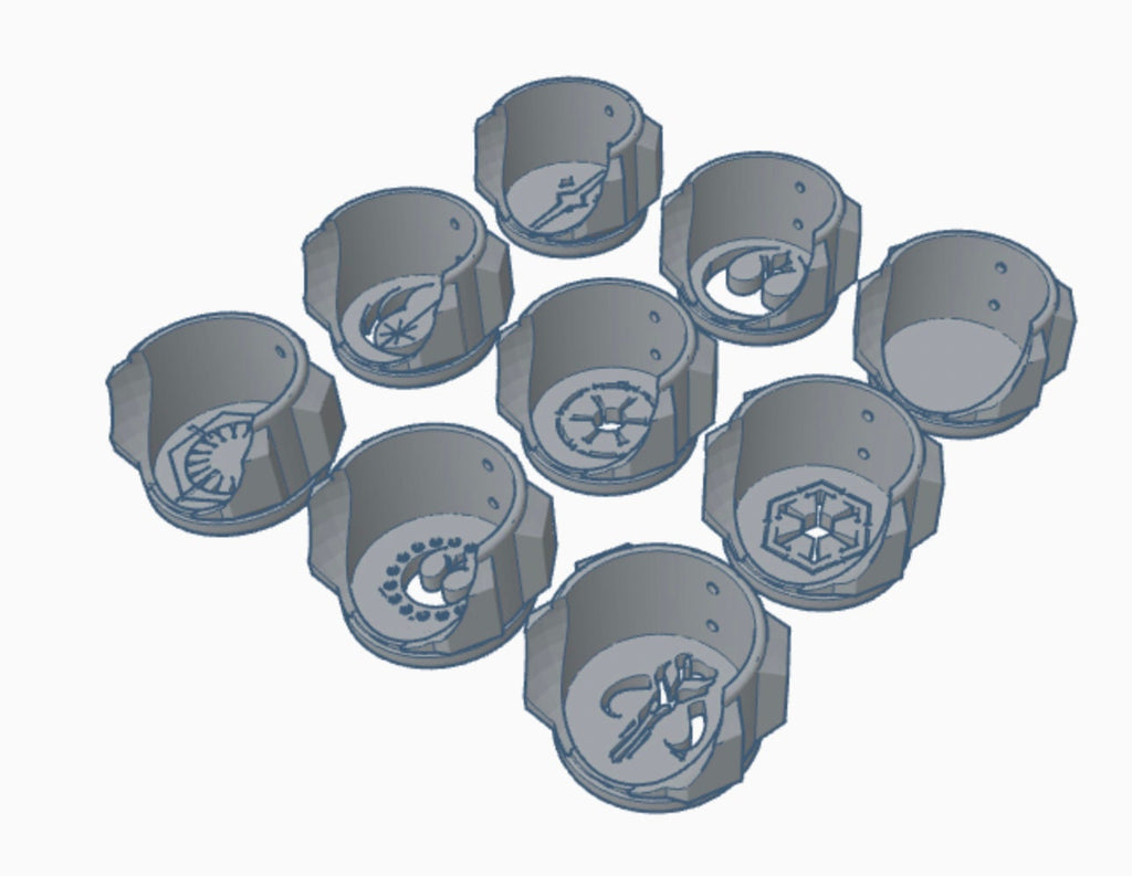 DIGITAL FILES | All 9 Vertical Lightsaber Wall Mount Holder Displays