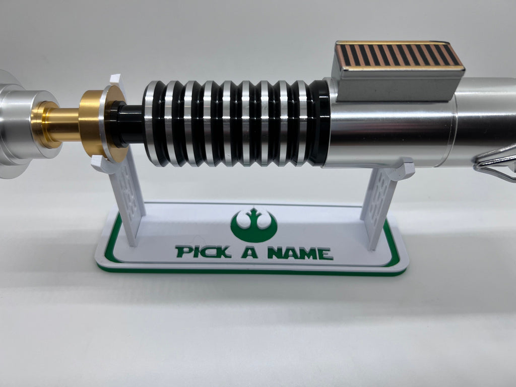 Lightsaber Holder Desk Shelf Display | 3D Printed | Galaxy's Edge | Savi's Workshop | Custom | Fancave | Mancave | Legacy Lightsaber |Kyber
