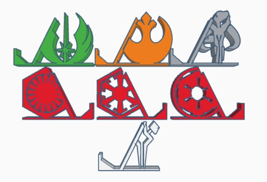 DIGITAL FILE | All Leaning Lightsabers | Holder Displays | 3D Printed