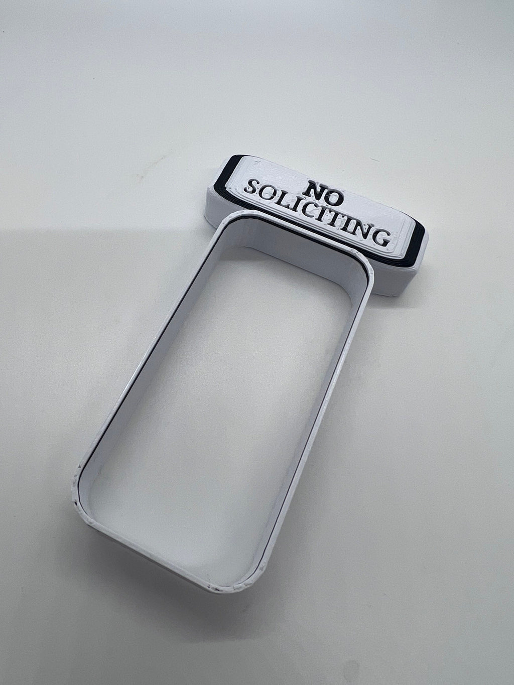 No Soliciting Sign | Wyze Doorbell Frame | Wired