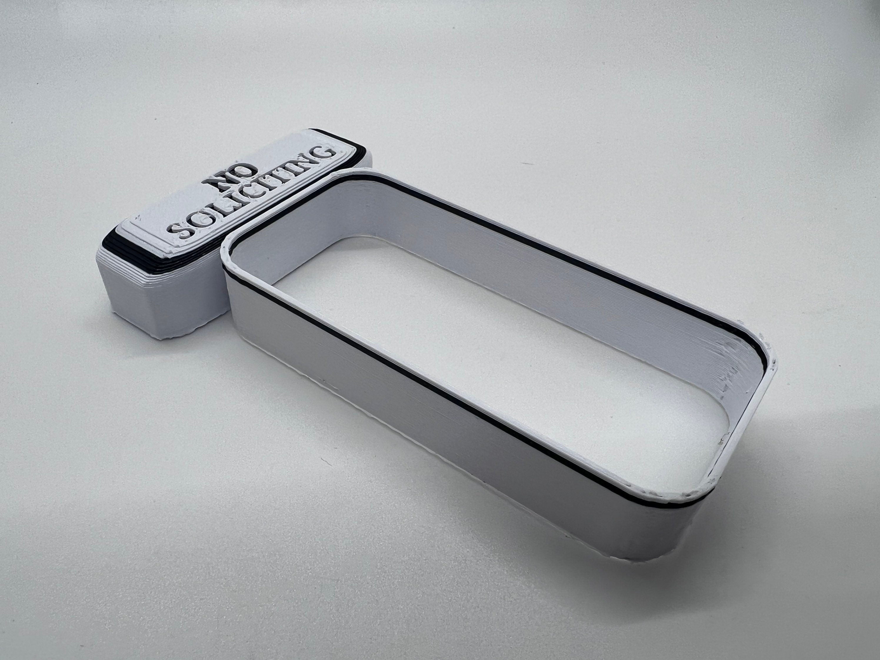 No Soliciting Sign | Wyze Doorbell Frame | Wired